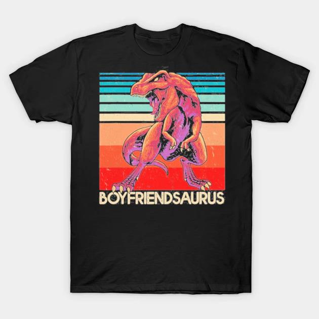 Boyfriendsaurus t rex boyfriend saurus dinosaur shirt