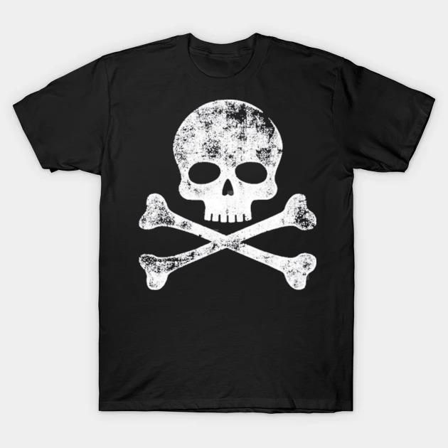 Skull crossbones skeleton jolly roger shirt
