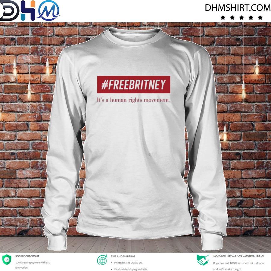 #freebritney it's a human rights movet s longsleeve tee