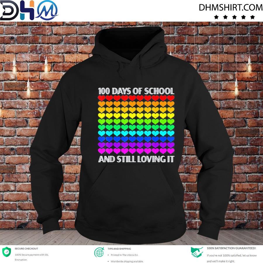 100 Days of school and still loving it Teacher Student Heart Shirt hoodie