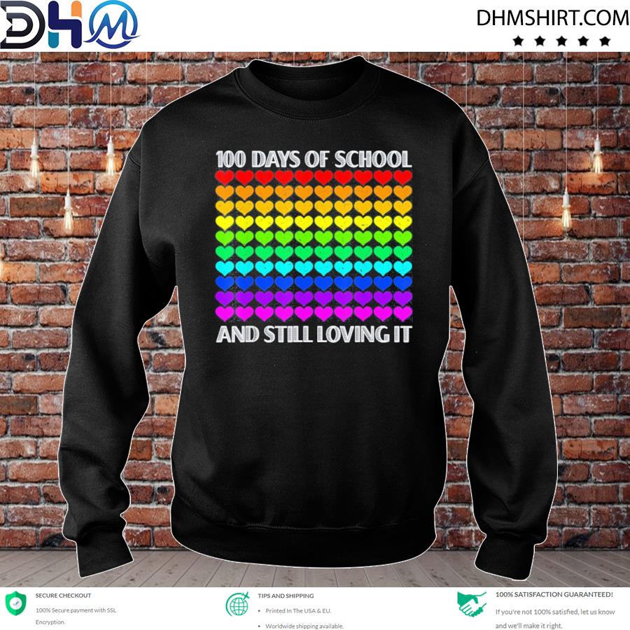 100 Days of school and still loving it Teacher Student Heart Shirt sweater