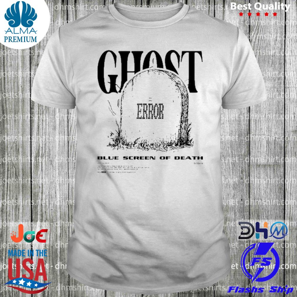 Ghostgaming ghost error blue screen of death shirt