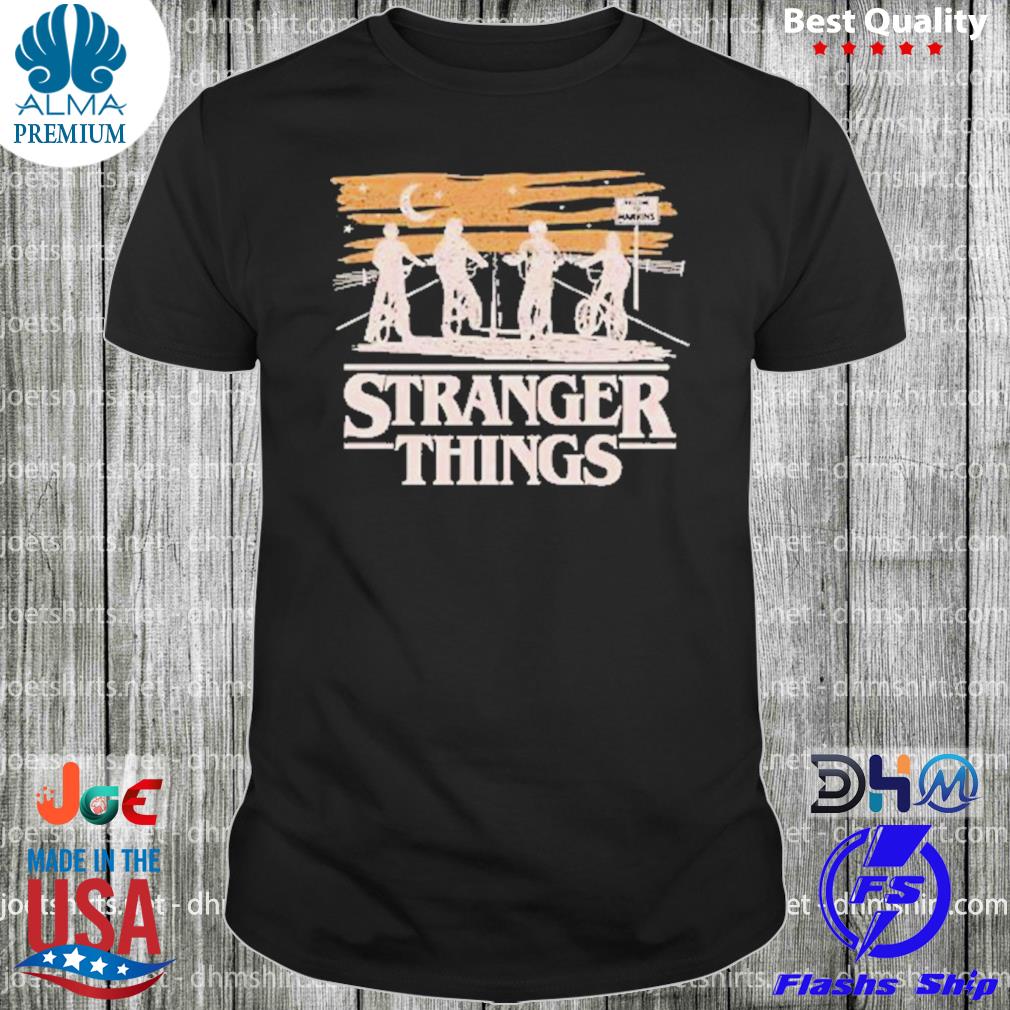 Stranger things black silhouettes shirt