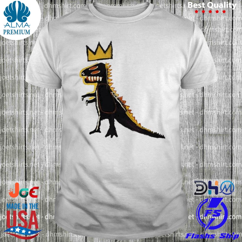 Basquiat dinosaur crown shirt