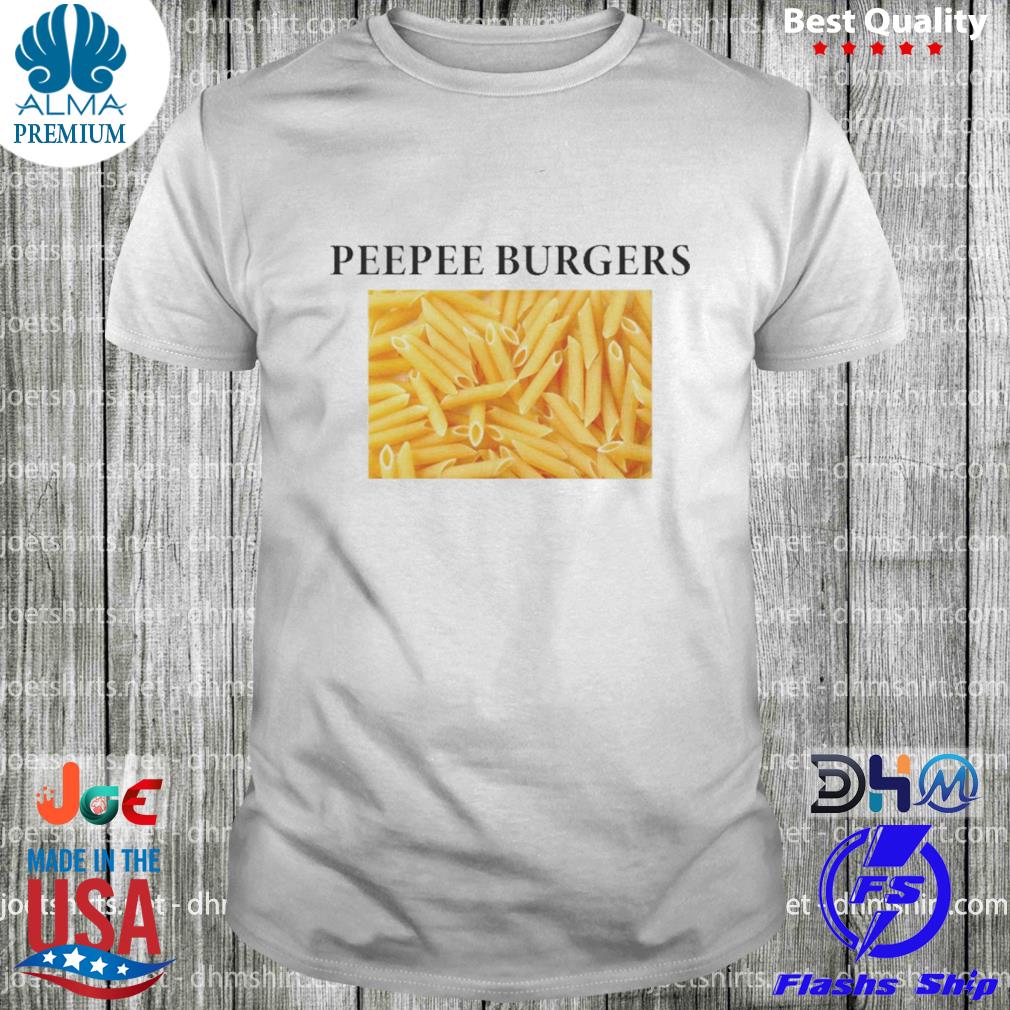 Cottrilllover White Peepee Burgers Shirt