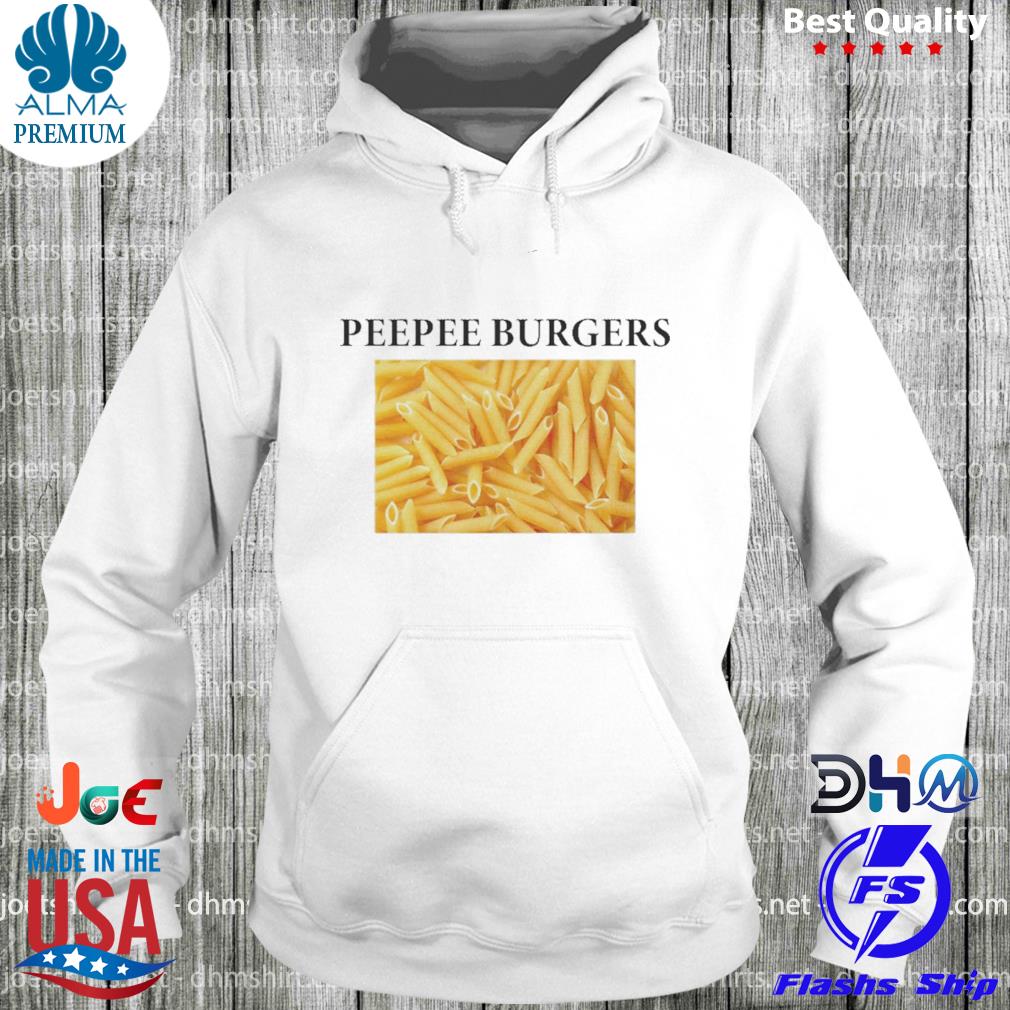 Cottrilllover White Peepee Burgers Shirt hoodie