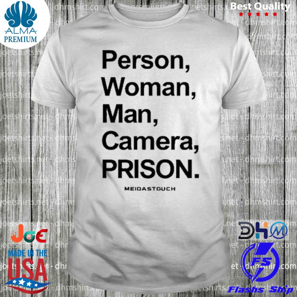 Person woman man camera prison shirt