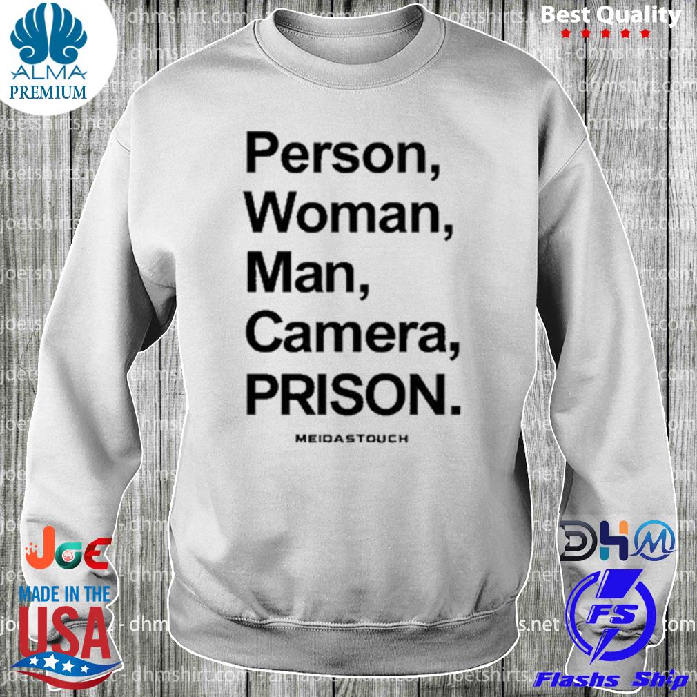 Person woman man camera prison s longsleeve